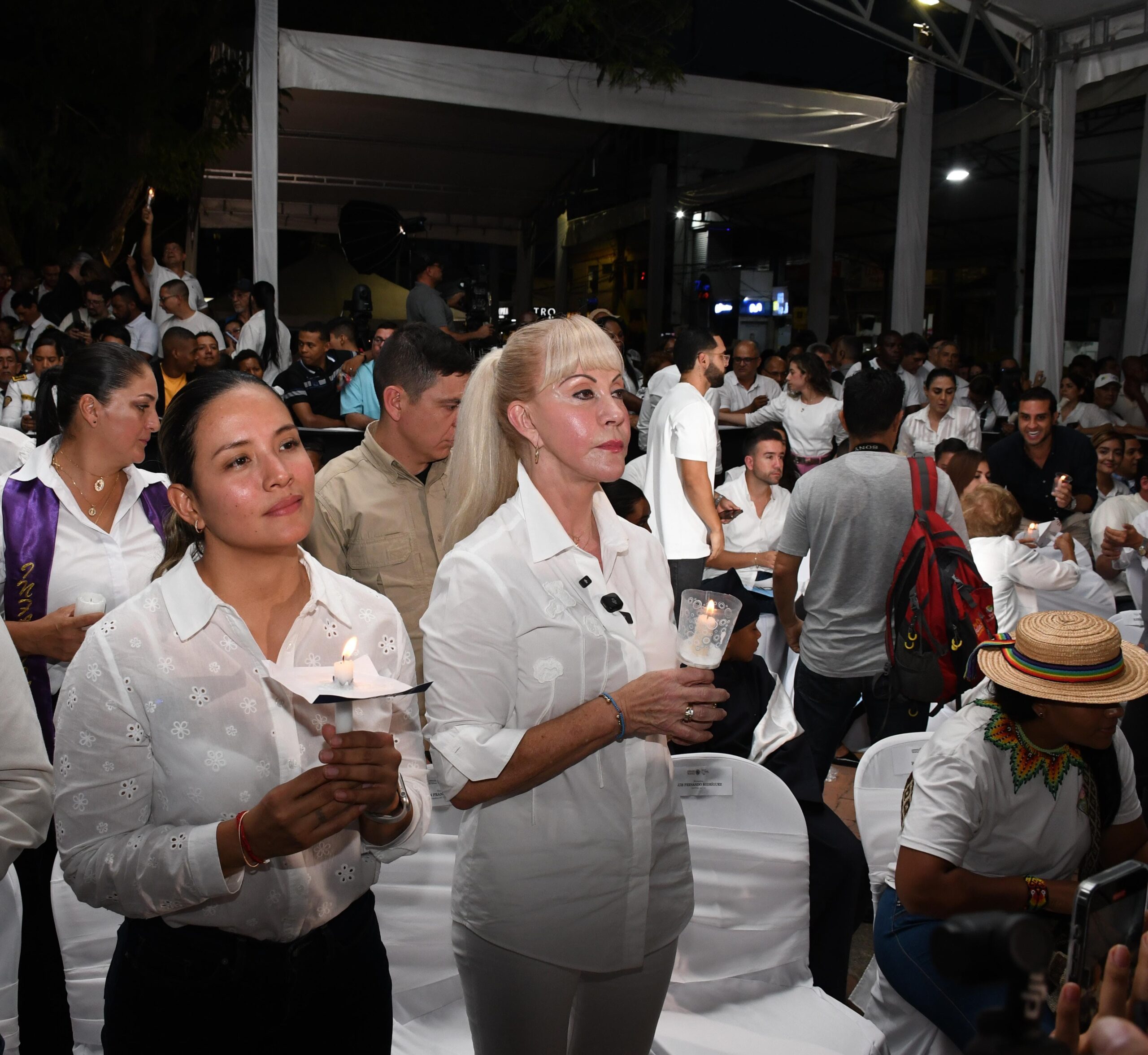 Beneficencia del Valle, presente en la velatón convocada por la Gobernación del Valle.
